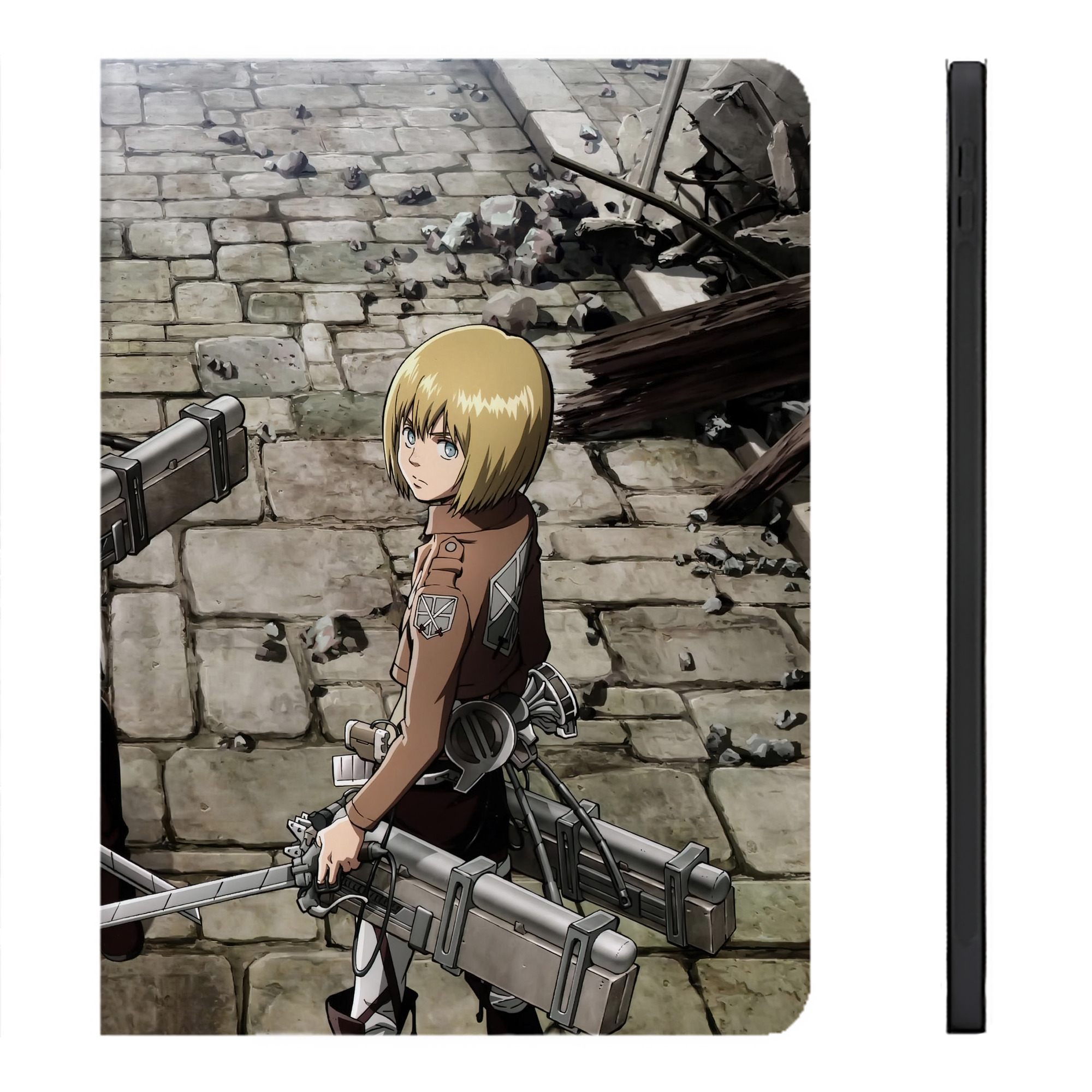 （画像用） 進撃の巨人 Attack on Titan IPadケース ペンホルダー付き ブックスタイルデザイン